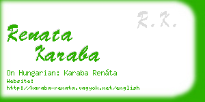 renata karaba business card